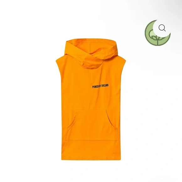 Kids Casual Orange Sleeveless Hoodie dress size 2 to 3 yr  Gardner and the Gang - Picture 2 of 6